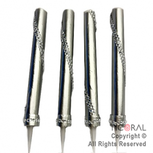 BENGALA CON STRASS PLATA CROMO Y CRISTAL X 1